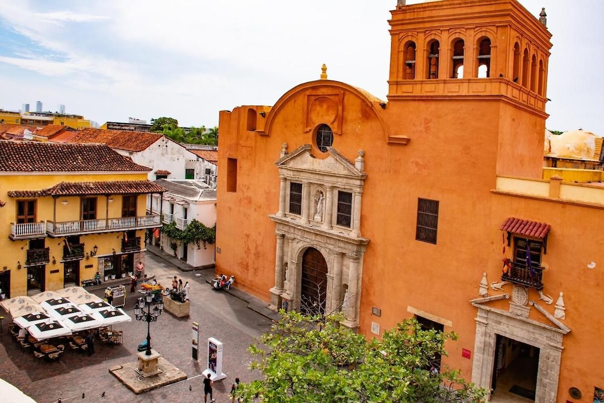 Apartamento Estudio Colonial Con Balcón, Plaza Santo Domingo Con Piscina Cartagena